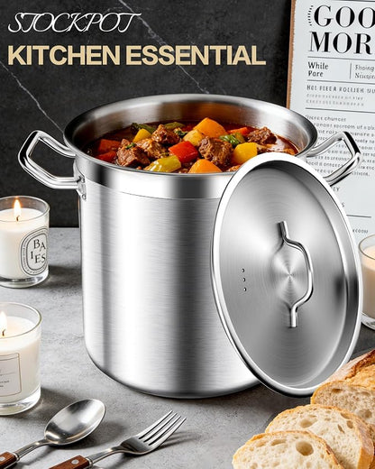 STOCKPOT 50 Quart Stainless Steel Stock Pot - Image 8