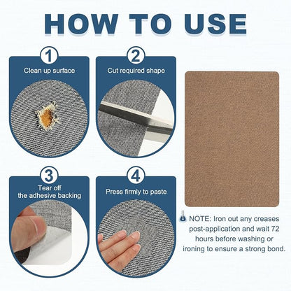 PATIKIL 8x11 Inch Linen Repair Patches - Image 4