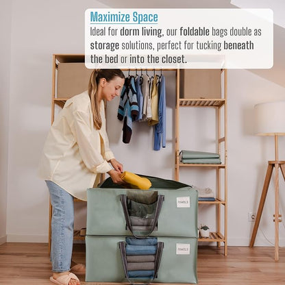 VENO 4 Pack Moving Bags for College, Heavy-Duty Storage Totes, Moving Boxes and - Image 4