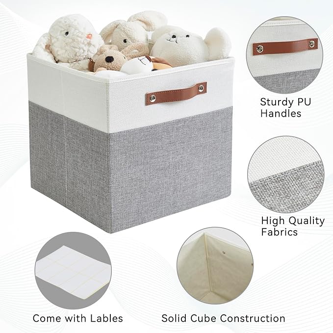 Collapsible Fabric Storage Cube Bins - Image 3