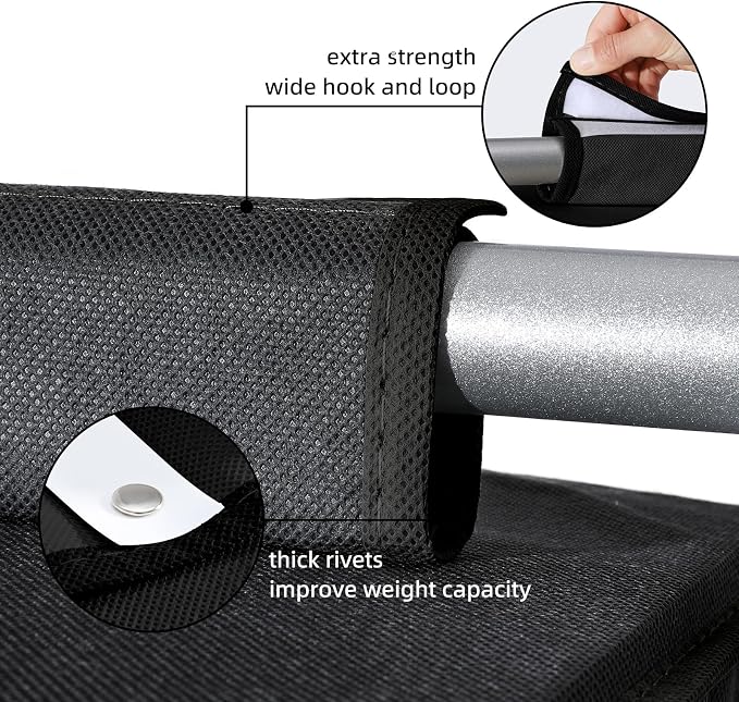2 Pack Hanging Closet Organizer, 4-Shelf Hanging Shelves - Image 5