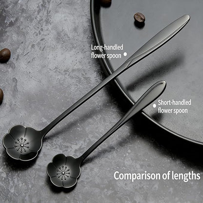 12 Pcs Flower Coffee Tea Spoons Set - Image 8
