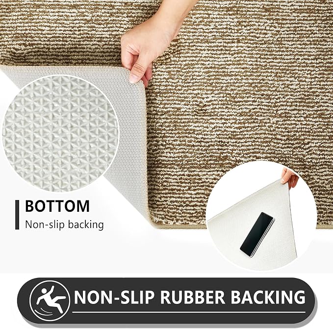 REFETONE Indoor Doormat, Front Door Mat 24"x36" Absorbent Rubber Backing Non - Image 4