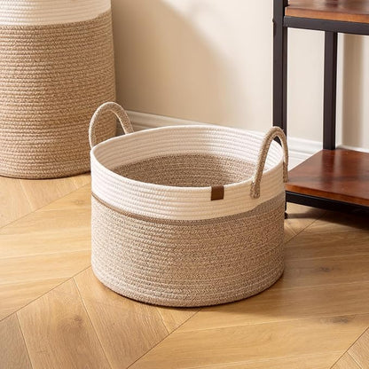 LA JOLIE MUSE Woven Basket Rope Storage Baskets - Image 9