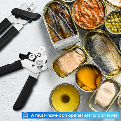 Gisafai 8 Pcs Can Opener, 3-in-1 Multifunctional Manual Can Openers, Stainless - Image 6