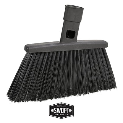 SWOPT 24” Microfiber Dust Mop, Angle Broom + 48” & 60" Steel Handles, Combo — - Image 4