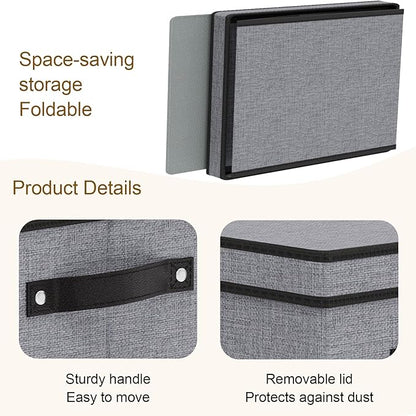 Fabric Storage Boxes, 7.1 x 9.1 x 13 Inch Baskets - Image 5
