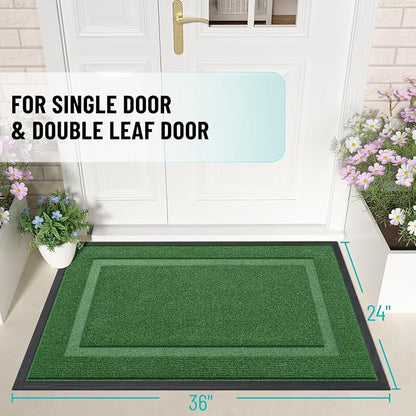 OLANLY Front Door Mat Indoor Outdoor Entrance, Waterproof All-Season, - Image 3