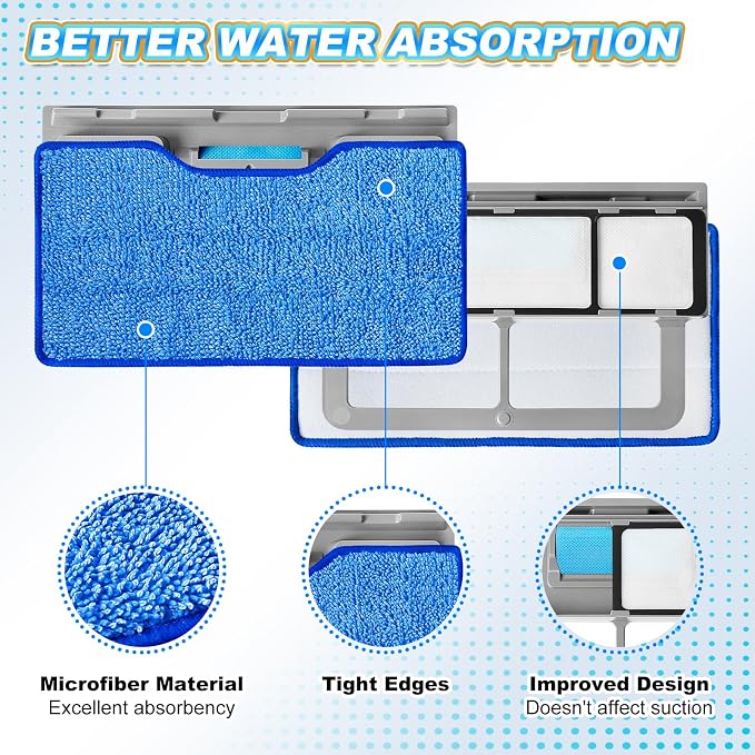 KEEPOW Reusable Mop Pads Refills Compatible - Image 5