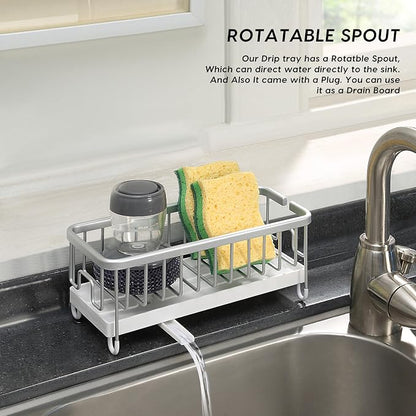 SunnyPoint Never Rust Aluminum Utensil, Sink Cleaning Tools Holder - Image 2