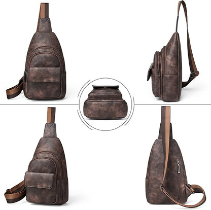 Sling Bag Crossbody Bags for Women Small Cross Body Bag Fanny Packs Chest Sling Purse for Daily Travel Leisure Sport