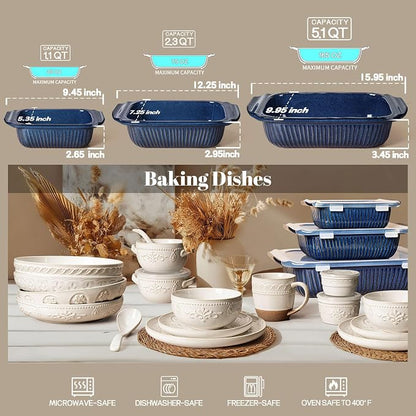 Artena Casserole Dishes For Oven, Ceramic Baking Dish, Large Lasagna Pan - Image 7