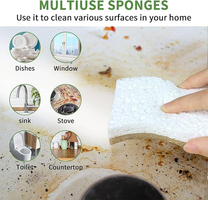 16 Pack Biodegradable Natural Kitchen Sponge - Image 6