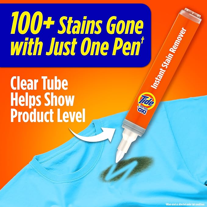 Tide Stain Remover for Clothes, Tide To Go Pen, Instant Stain & Spot Remover - Image 2