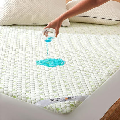 Waterproof Mattress Protector, Full Size Mattress Pad Fitted 6-15" Deep Pocket by Bedlore