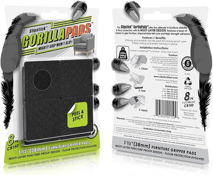 Slipstick GorillaPads CB150 Non Slip Furniture Pads/Rubber Grips Self Adhesive - Image 2