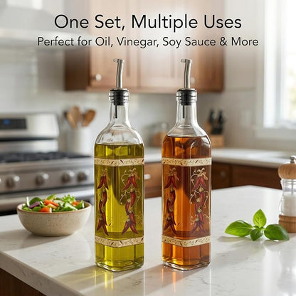 Topadorn 17 oz Olive Oil Dispenser Bottle Set - Image 2