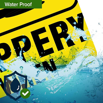 Caution Slippery When Wet Sign or ICY Sign, Fade Resistance, Indoor/Outdoor Use - Image 7