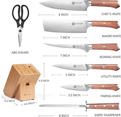 YOTSUBA 8 PCS Japanese Kitchen Knife Set - Image 2