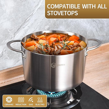 LOLYKITCH 3 Quart Stainless Steel Steamer Pot - Image 3