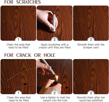 DEWEL Furniture Markers Touch Up, Upgrade Wooden Furniture Repair Kit, Premium - Image 6