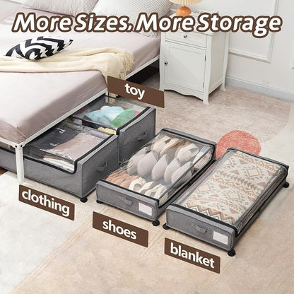 UnderBed Storage Containers, UnderBed Shoe Storage - Image 3