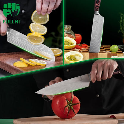 FULLHI 15pcs Japanese Knife Set - Image 4