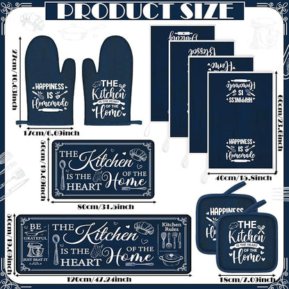 Fourluoo 10 Pcs Farmhouse Kitchen Decor and Accessories Set 4 Kitchen Towels 2 - Image 3