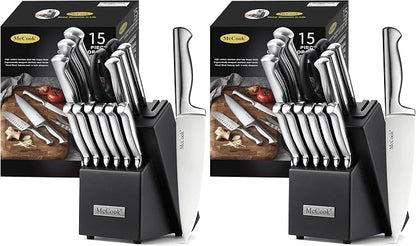 McCook® Knife Sets, German Stainless Steel Knife Block Sets by McCook