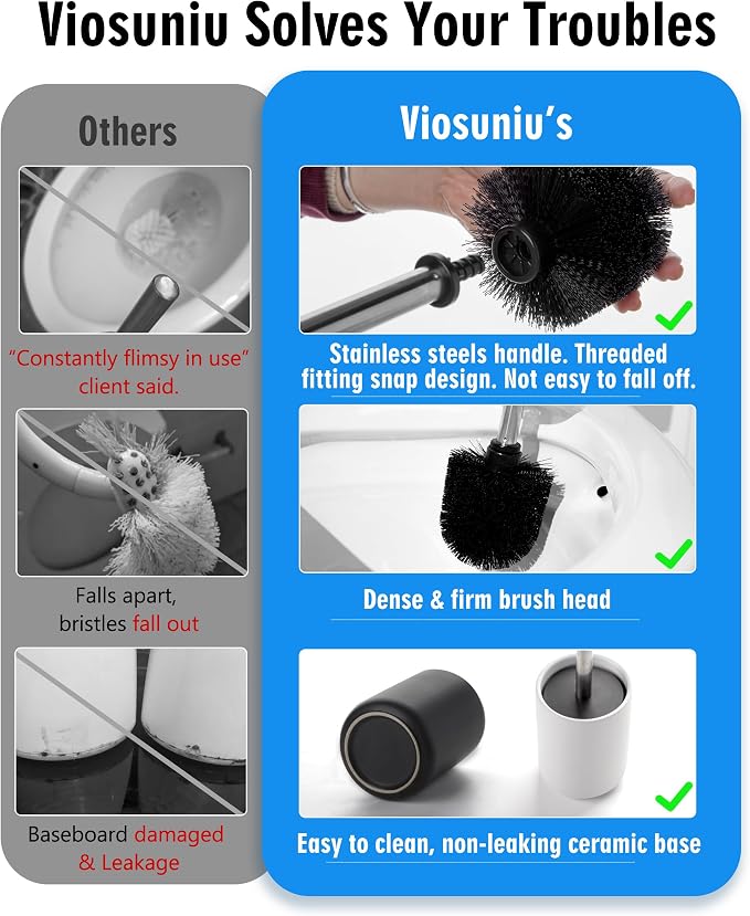 Ceramic Toilet Brush & Holder Set - Image 3