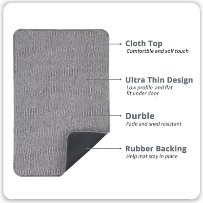 Bath Mat, Ultra Thin Bathroom Rugs, Rubber Bath Mats - Image 2