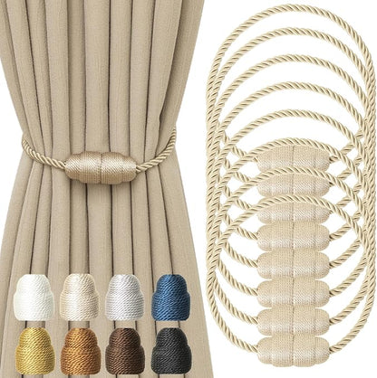 Magnetic Curtain Tiebacks Rope Curtain Tie Backs by CurtainTiebacks