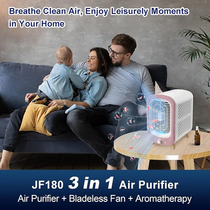 Jafanda Air Purifier for Home Bedroom 780sq ft, HEPA & Activated Carbon - Image 7