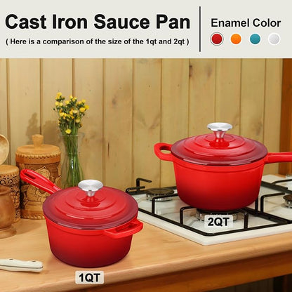 Enameled Cast Iron Sauce Pan - Image 7