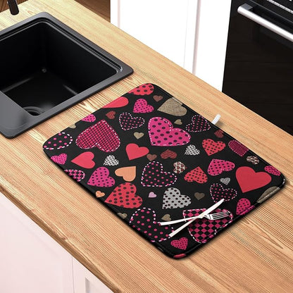 Valentine's Day Kitchen Drying Mats - Image 6