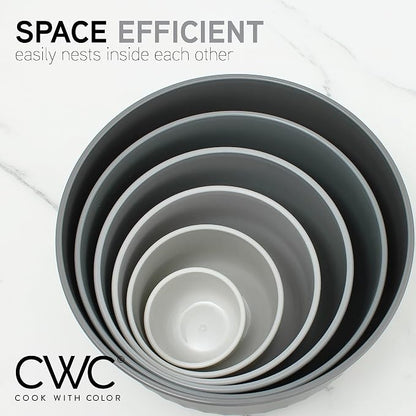 COOK WITH COLOR Prep Bowls with Lids- Wide and Deep Nesting Plastic Small - Image 6