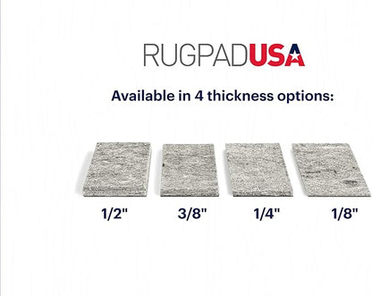 RUGPADUSA - Dual Surface - 4'x6' - 1/2" Thick - Felt + Rubber - Non-Slip - Image 9