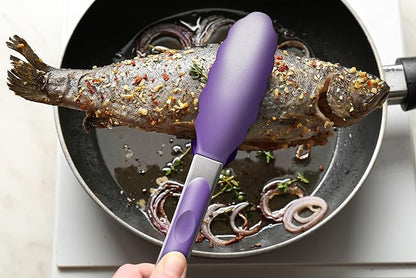 2 Pack Silicone Kitchen Tongs – 9" & 12" Set, Heat Resistant up to 500°F - Image 8