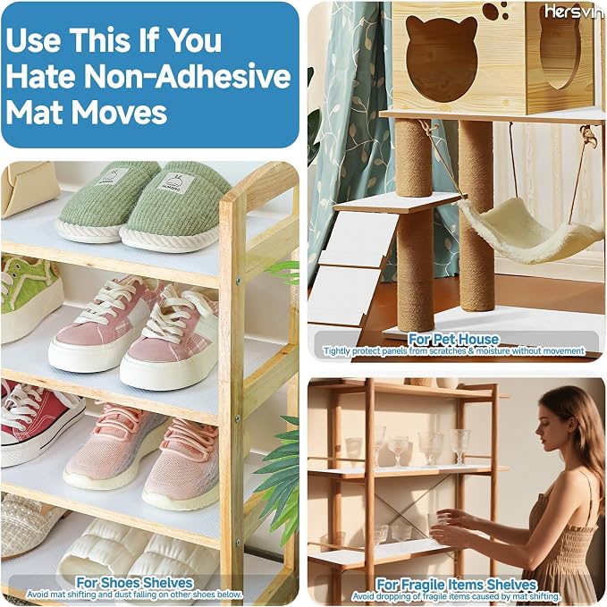 Shelf Liners 10 in x 20 ft Self-Adhesive EVA Drawer Mats, Cupboard Protector - Image 6