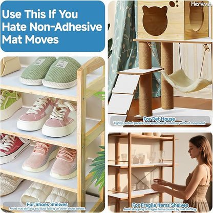 Shelf Liners 10 in x 20 ft Self-Adhesive EVA Drawer Mats, Cupboard Protector - Image 6