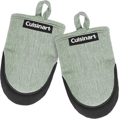 Cuisinart Mini Oven Mitts – 5.5” x 7” Heat-Resistant Kitchen Mitts by BestBrands