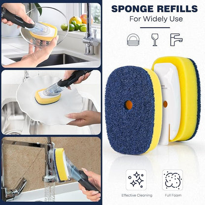 Sponge Brush Refills for OXO Dish Brush, 8 Pack Soap Dispensing Dish Refills - Image 6
