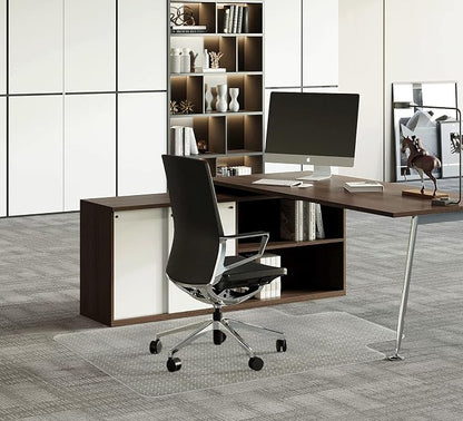 FuturHydro Office Chair Mat for Low Pile Carpet, Easy Glide Rolling Plastic - Image 2