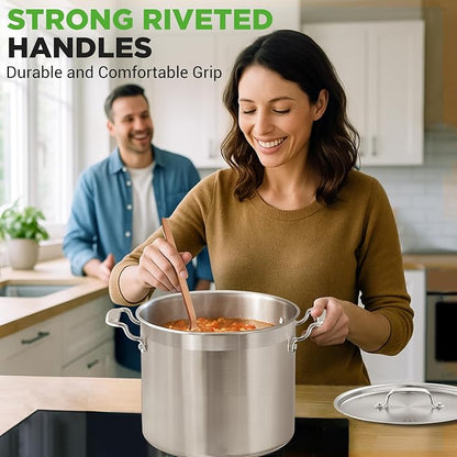NutriChef 20 Quart Heavy-Duty Stockpot - Image 8