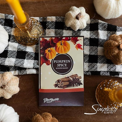 Floral Simplicity Pumpkin Spice Scented Sachets Pack of 6, Fall & Winter - Image 6
