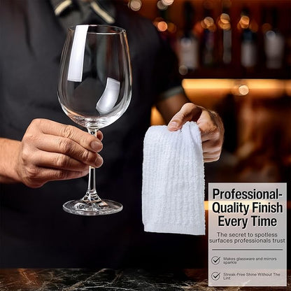 Bar Mop Cleaning Kitchen Dish Cloth Towels 12" x 12", 100% Cotton, Machine - Image 5