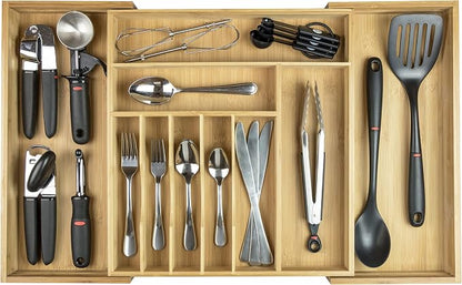 KitchenEdge Premium Silverware, Flatware and Utensil Organizer by KitchenEdge