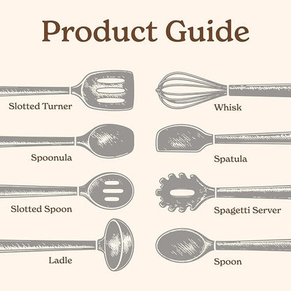 Country Kitchen Non Stick Silicone Utensil Set - Image 3