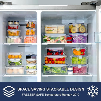50 PCS Food Storage Containers Set, Plastic Food Containers - Image 5