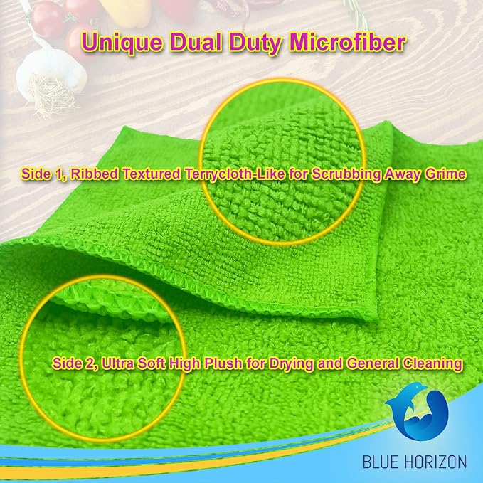 Large Microfiber Cleaning Towels, Ultra Soft Plush Washcloths, Household and - Image 4